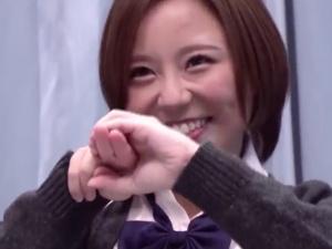 ＜JKナンパ＞「彼氏とはこんな感じです、毎日♡」ラブラブ生活の美少女がおっぱいモミモミゲームに挑戦したら淫乱性が明らかに