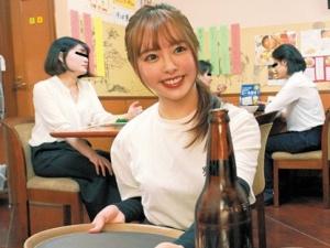 ＜レイプ＞「やだ…やだ…」看板娘をトイレに閉じ込め強制潮吹き！ピンク色の乳首にクリップを挟みそのまま接客させる羞恥プレイ