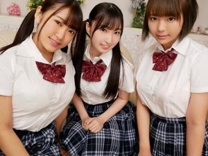 【連続中出し】「先生、もっと出して？」デカパイ女子校生とハーレム逆4P！！若い女体に埋もれながら射精しまくる！！