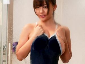 ＜夕美しおん＞着衣おっぱいフェチ歓喜！！スク水、ニットで巨乳強調♡童顔ロリ美少女とフェチセックスでザーメンどぴゅっ！！