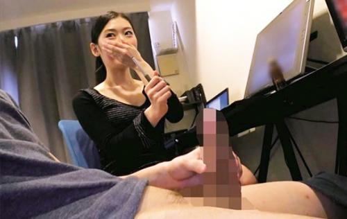 【のぞきセックス】「えぇーチンポどうしちゃったんですか！！」AVのモザイク作業している美人お姉さんに勃起チンポ見せエッチ