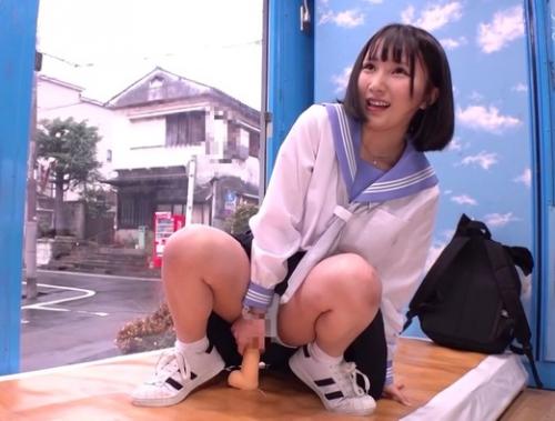 【JKナンパ】学校帰りのセーラー服の黒髪清純女子校生が「1cm1万円のギリギリディルドチャレンジ！」に軽い気持ちで挑戦した結果ｗ