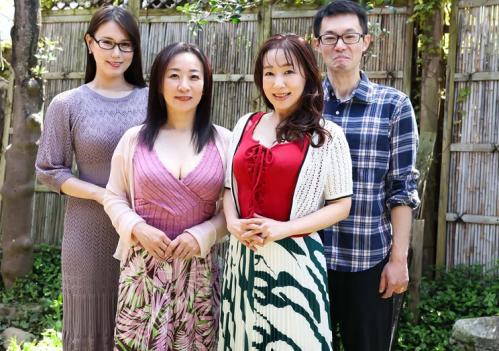 僕だけなじゃく妻も無限イキさせられた！紹介した親戚の独身五十路おばさん2人に乱交に巻き込まれた夫婦