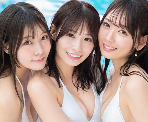 【ハーレム】AV界三大美女 古川ほのか×未歩なな×八木奈々が夢の大共演！3人がかりで1人の男を抜いて抜いて抜きまくる！