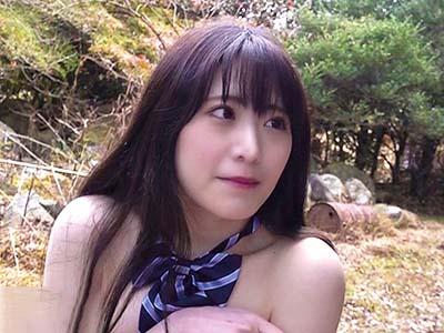 【自撮り】「もっとほしい♡」露出オナニーにハマってしまった女子高生の貧乳ちっぱい美少女が叔父さんと野外セックス！