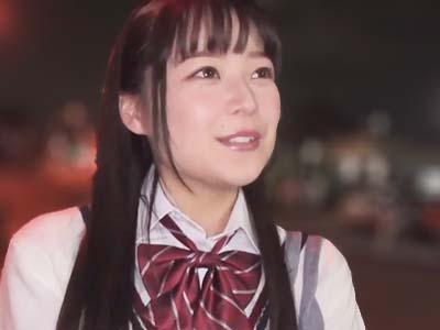 【JK】ナンパしたスレンダー美少女の女子高生とハメ撮りエッチ→可愛い女の子に我慢できず最後は無許可中出し