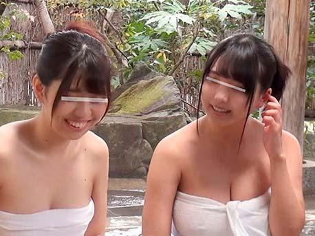 【爆乳】巨乳美人の素人女子大生をモニタリング→温泉でWデートしていたカップルが友達の恋人と浮気エッチ