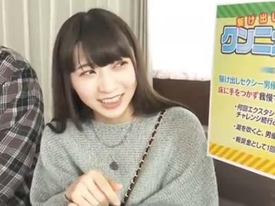 【素人ｘナンパ】ナンパした美人女子大生が顔面クンニチャレンジ→潮吹きした美女がデカマラ男に即ハメで犯される