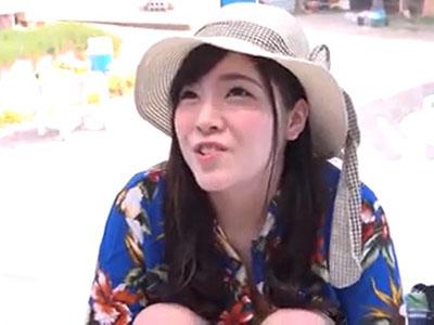 【マジックミラー号】「おちんちんビクビクしてる♡」むっちりBODYの巨乳ちゃんと水着着衣のままガッツリパコってみた