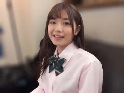 【JK】SNSで出会った美少女女子高生とハメ撮り→可愛い女の子のパイパンマンコをガン突きで犯して中出し