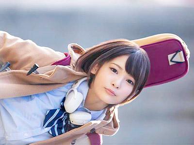 【朝倉ゆい】元軽音部のスレンダー美少女JKデビュー作品→顔射された可愛い女の子がお掃除フェラまでしてくれる