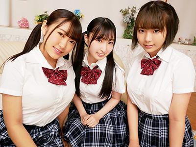 【爆乳】校内で噂の巨乳美人の女子校生と乱交ハーレム→可愛いJKを激ピストンで犯して中出しフィニッシュ！