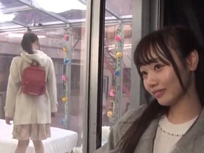 【マジックミラー号】「いきなりすぎてびっくりしちゃった♡」友達に身代わりにされた女子大生が即ハメSEXで犯される