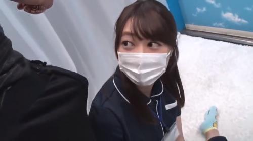 街角で声をかけたスレンダーの美人看護師に、ボッキが治らないち○ぽの診察と処置をお願いしてみた