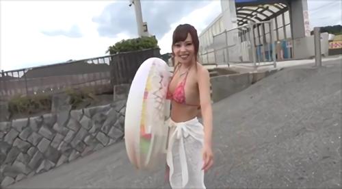 『ギャル』海が大好きなお嬢さんデリヘルNo.1のみくちゃん（ちょっとおバカ、でも巨乳！）と店外デート！！移動中も海に着いてからも客で会う時よ！