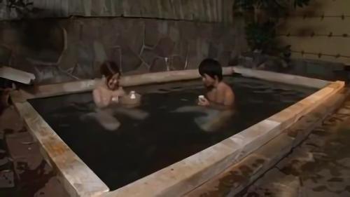 『おっぱい』混浴と勘違い（のフリ）をして女湯に浸かっている男に「ここは女湯ですよ」と教える女性客。しかし、勃起して恥ずかしくて湯船から出られな！