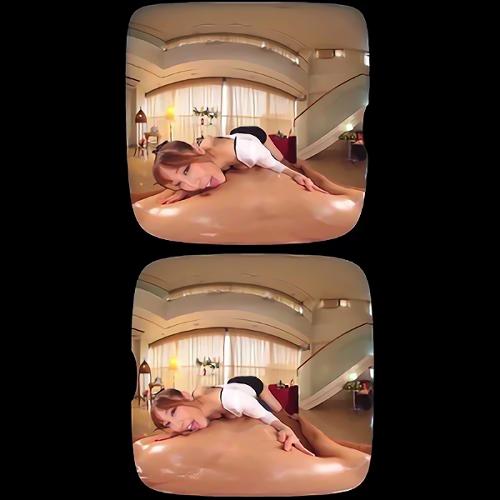 『篠田ゆう』【ブイワンVRが更に高画質に！より実際で臨場感たっぷりのVRHを体験できます！】谷間はパックリ、ズボンも丸見えな状態で施術してくれ！