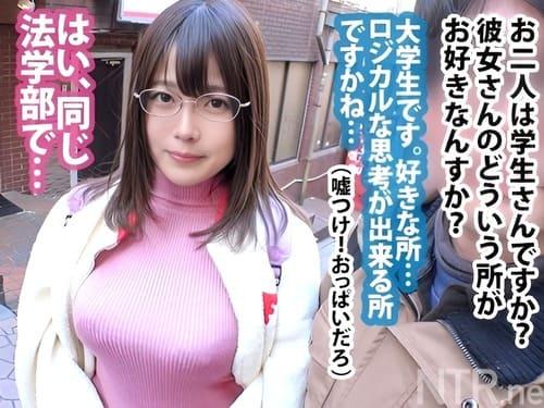 21歳法学部大学生の巨乳素人娘を彼氏の前でマンコ弄り、フェラ、手コキ、パイズリ、勃起肉棒挿入ガン突きNTR。