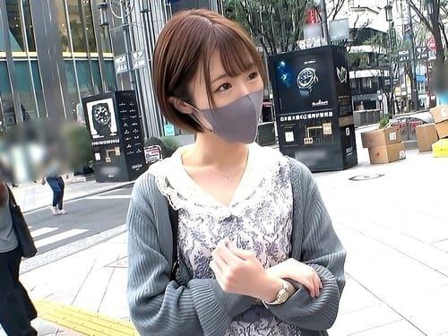 【素人JDナンパ】ショートヘアーで可愛らしい女子大生のパイパンマンコに電マ当てさせ、フェラ、手コキ、勃起肉棒挿入ガン突き。