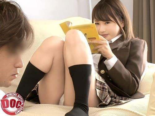 制服姿の美少女妹が姉の彼氏に迫ってフェラ、手コキ、パイパンマンコ弄らせ舐めさせ勃起肉棒生挿入腰振り絶頂。