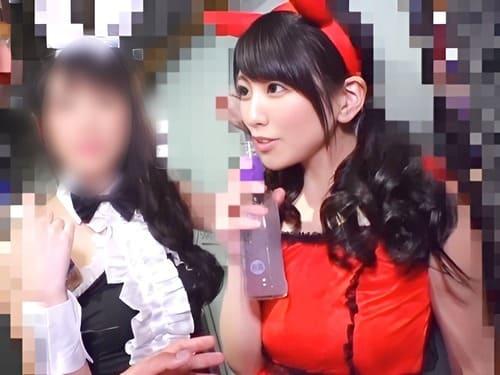 ハロウィンでナンパした素人娘のマンコを電マ責め、フェラ、手コキ、勃起肉棒挿入ガン突き絶頂乱交ハメ撮り。