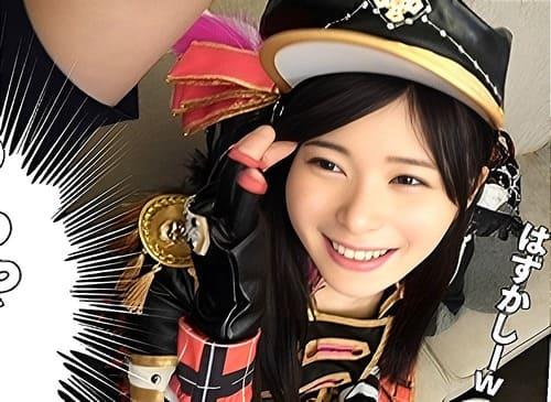【素人ハメ撮り】２０歳現役アイドルさんが撮影会。マンコ弄られ、フェラ、手コキ、勃起陰茎生ハメ腰振り絶頂。