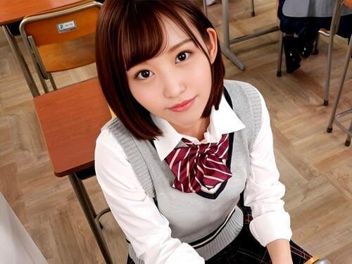 【七嶋舞】制服姿の美少女のマンコに指突っ込んで弄り回し、フェラ、手コキ、勃起男根挿入腰振り絶頂。