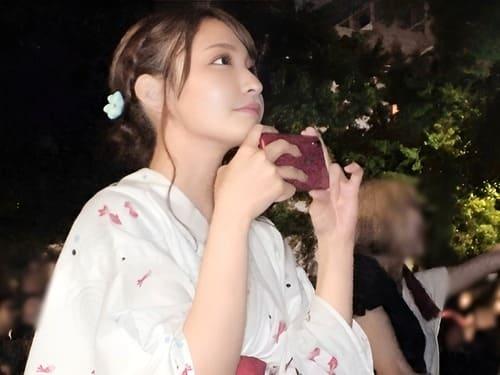 ナンパした22歳女子大生の浴衣素人娘のマンコ弄って舐めて、フェラ、手コキ、勃起肉棒挿入ガン突き絶頂ハメ撮り。