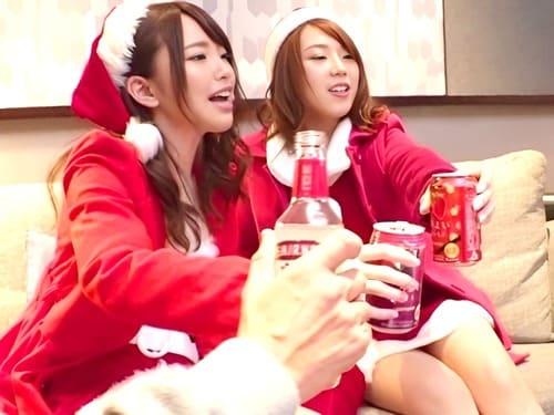 クリスマスにナンパした巨乳素人娘のマンコ弄り、フェラ、手コキ、勃起肉棒挿入ガン突き絶頂。