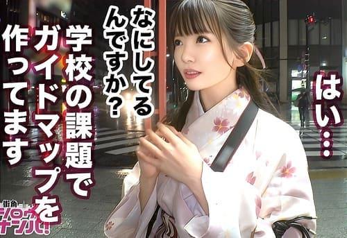 ナンパした21歳大学3年生の素人娘がフェラ、手コキ、パイパンマンコ手マン責め、勃起肉棒生挿入ガン突きで中出しセックス。