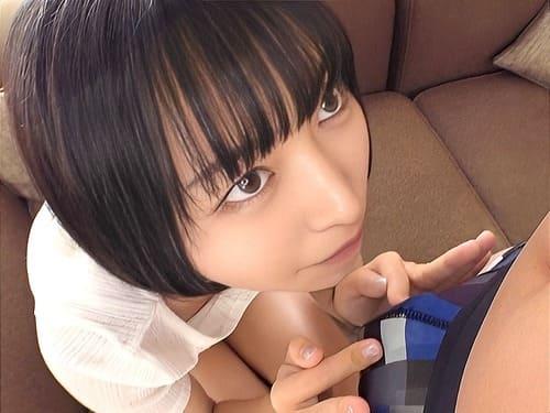 【素人JDハメ撮り】アイスクリーム屋バイトのショートカット娘のマンコ弄り、フェラ、手コキ、勃起陰茎挿入ハメ初撮り。