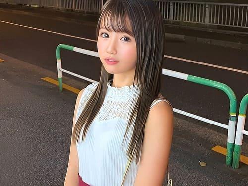 【素人美少女JD】美ロングヘアー、童顔の20歳女子大生のマンコ弄り、フェラ、手コキ、勃起男根挿入腰振り絶頂。