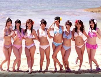 美人ギャルが勢揃いで精子尽きるまで浜辺でおもてなししてくれるハーレム海岸♥