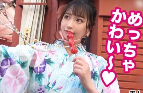 【素人】浴衣の上からでもわかる挟まれたらイチコロな肉感たっぷりHカップ爆乳の美女とホテルへ！
