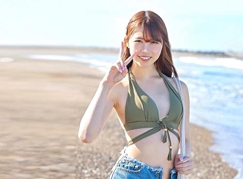 【マジックミラー号】海でナンパした水着ギャル「毛が生えてないから興奮する…！」パイパン水着ギャルと生エッチ！