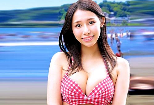 【素人】「恥ずかしいけど…感じちゃう♡」おまんこの絞めつけも神クラス！アジアンビューティーG乳神BODYビキニギャル！