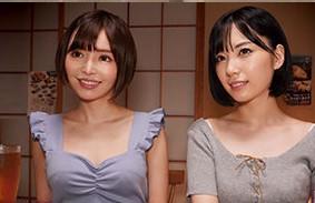【素人ナンパ】タダ飯と暇つぶし目的でやってきた相席居酒屋で知り合った仲良し女子をお持ち帰り！