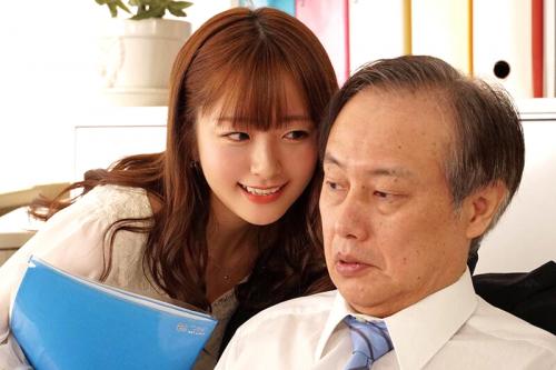 「部長って童貞なの？…かわいい♡」50過ぎた童貞部長をバクバクいただく部下OL!【青空ひかり】