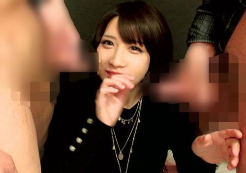 【素人/ナンパ】ナンパした美女が2本の竿から精子を搾り取る！生ハメピストンもかまして喘ぎまくり！