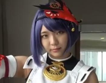 【コスプレ】しずく型おっぱいの丁度良い体型の九条レイヤー発見！