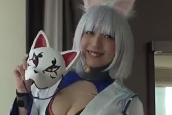 【コスプレ】レア度高め！？巨乳加賀コスちゃんを味わうｗ