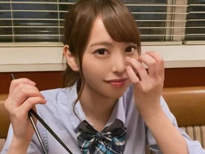 【削除注意】『年の差カップルのハメ撮り映像』制服JKの彼女と食事デート→ラブホテルに連れ込み背面騎乗位などで着衣セックス