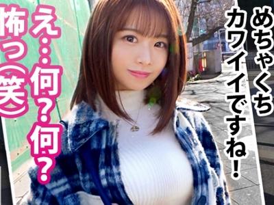 【奇跡の美少女】『この顔で鬼ドM』アイドル顔ミニマムJDとテントでセックス→ホテルでバイト服でセックス【素人ナンパ企画】