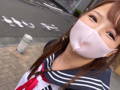【削除注意】『コロナで現役JKと援交ｗ』ソフトボール部の制服ロリJKとパパ活デート→玉舐めや立ちバック→ずらしハメ正常位