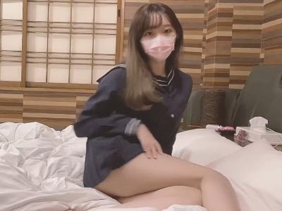 【ガチでヤバイやつ】『コロナ禍でJK彼女とハメ撮りｗ』S級美少女のFカップ美少女にラブホテルでオモチャ責め＋着衣セックス