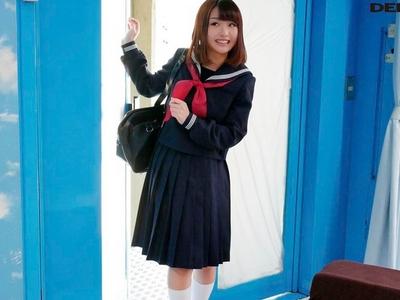 【マジックミラー号/素人ナンパ企画】『美巨乳の制服JKにパイ揉みｗ』ロリJKにおっぱいマッサージ→電マ責め→セックスｗ