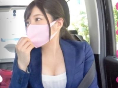【奇跡の美少女】『こぼれFカップ巨乳ｗ』新人OLに仕事をサボらせデート→ホテルで黒パンスト破りセックス【素人ナンパ企画】