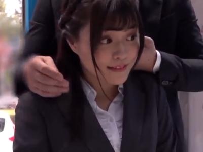 《マジックミラー号》『内定の為とはいえコレは…』就活生の女子大生が就職の為に変態面接からパンスト破り着衣セックスで中出し