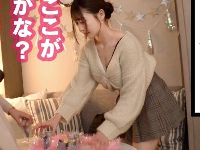 【素人ナンパ企画】『ミニスカFカップ娘ゲット』痴漢されたくて東京に来た淫乱JDがパジャマでパーティ→オナニーさせセックス