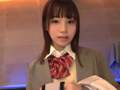 【幼女体型JK】『合法ロリJKと援交できたｗ』153cmのミニマム女子校生と円光してラブホテルで制服で着衣セックスｗ